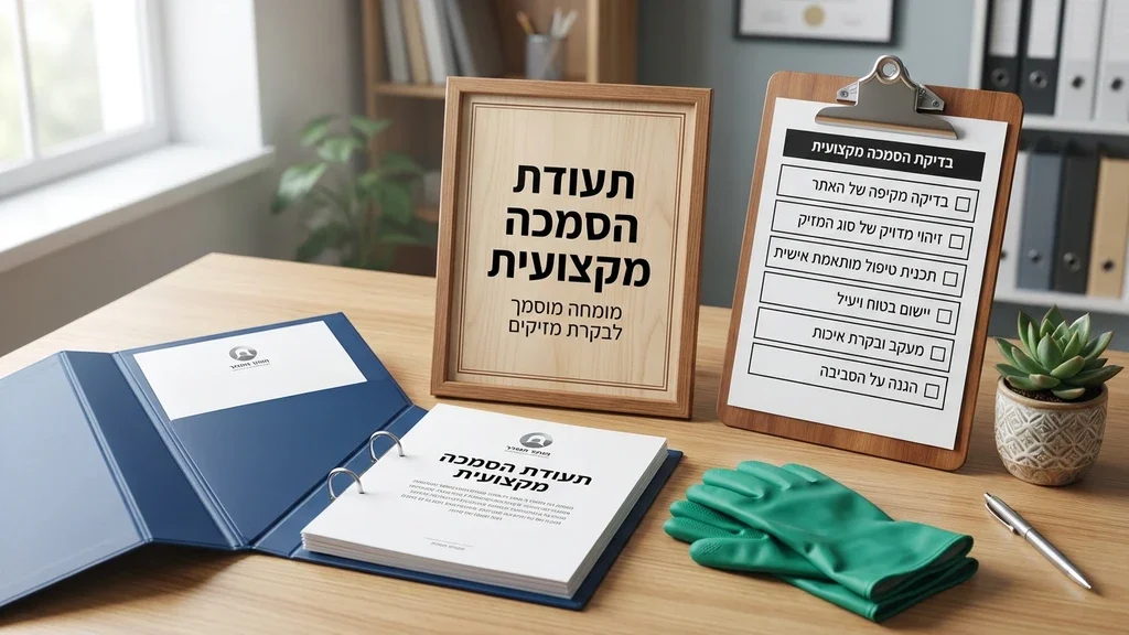 תעודות הסמכה וציוד בטיחות של מדביר מוסמך