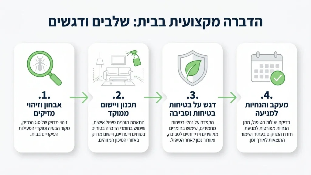 ביצוע שירות הדברת פרעושים מקצועי בבית
