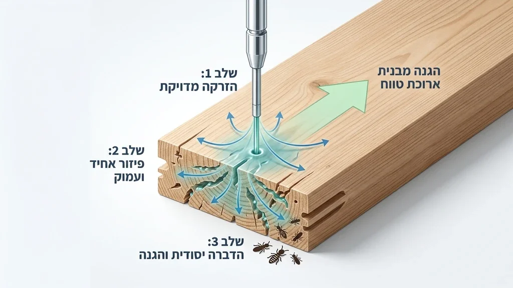 הזרקת חומרי הדברה נגד טרמיטים