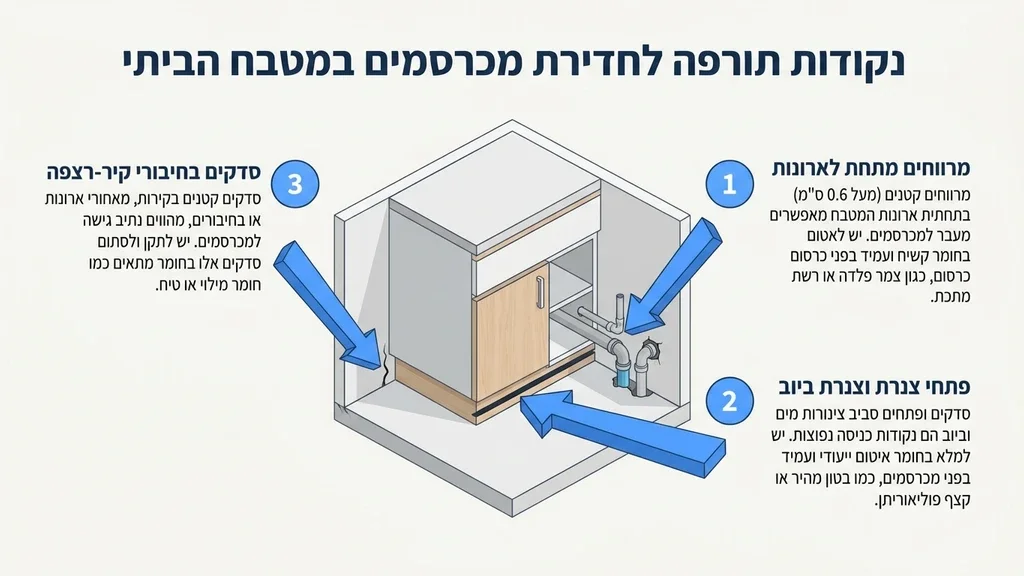 מומחה מבצע בדיקה מקדימה לפני הדברת מכרסמים
