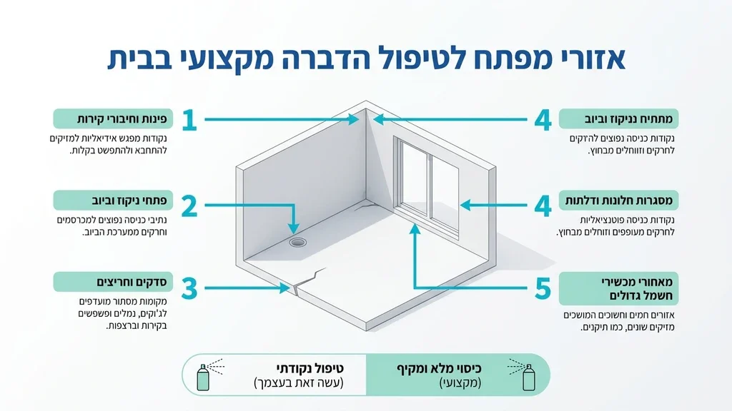 מדביר מקצועי של ניסו הדברות השחר